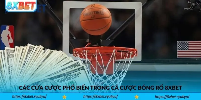 Các cửa cược phổ biến trong cá cược bóng rổ 8xbet