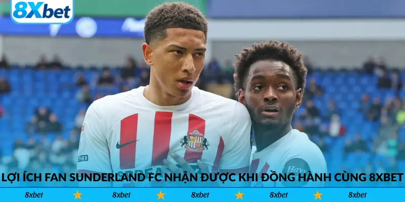 Những lợi ích mà fan Sunderland FC nhận được khi đồng hành cùng 8xbet